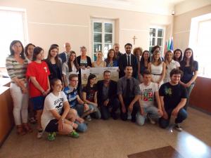 Gli studenti premiati a Borgomanero lo scorso anno